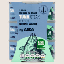ASDA Tuna Steak in a Little Spring Water High in Protein 3 x 110g