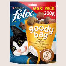 Felix Goody Bag Original Chicken, Liver and Turkey Cat Treats With Omega Oils 200g