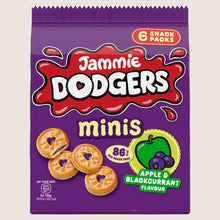 Jammie Dodgers Minis Apple & Blackcurrant Flavour Biscuits 6 Snack Packs Free From Artificial Additives