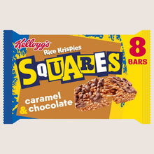 Kellogg's Rice Krispies Squares Caramel & Chocolate Snack Bars Vitamin Fortified 8x36g