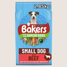 Bakers Superfoods Small Dog Beef Dry Dog Food Complete Nutrition 2.85kg