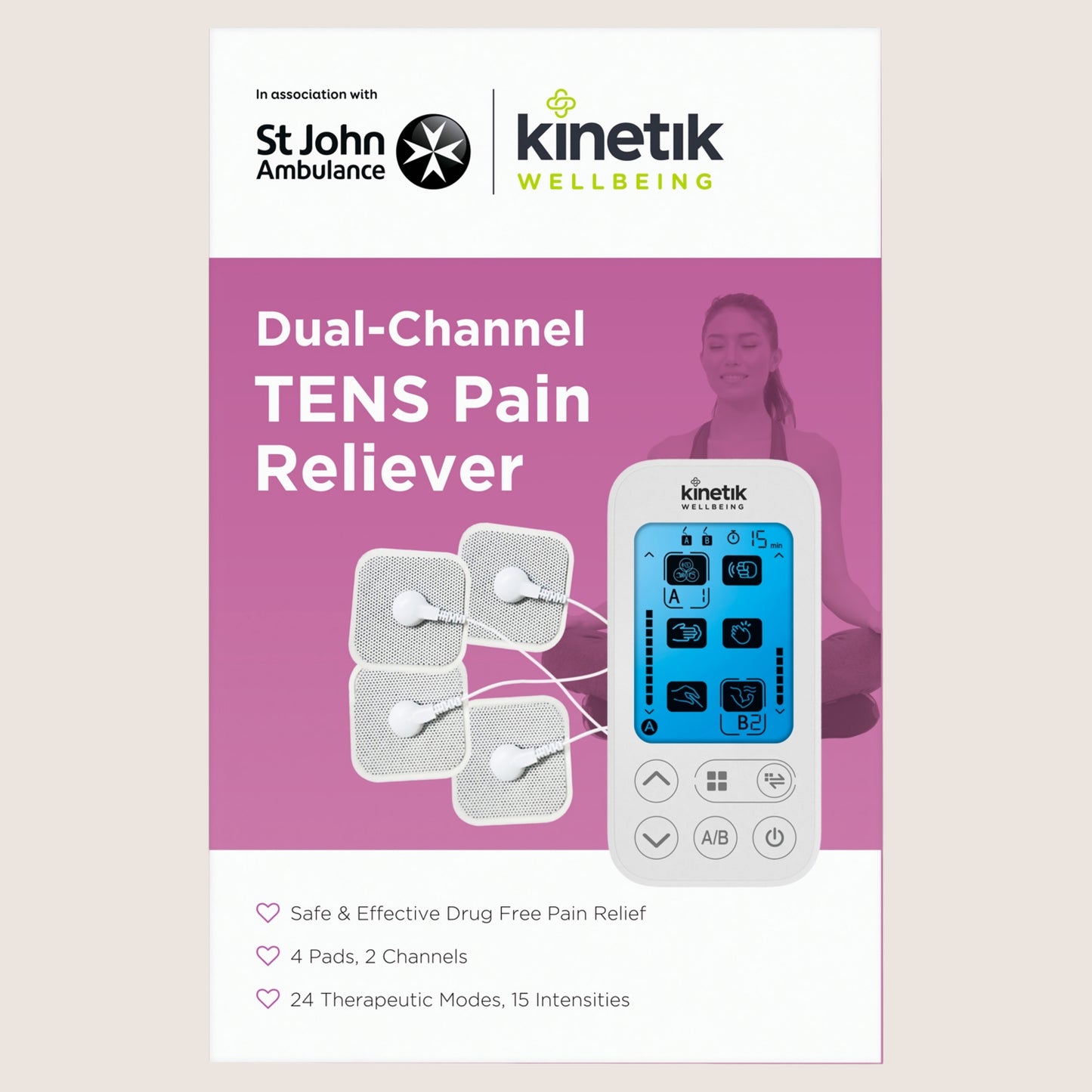 Kinetik Dual-Channel Tens Pain Reliever