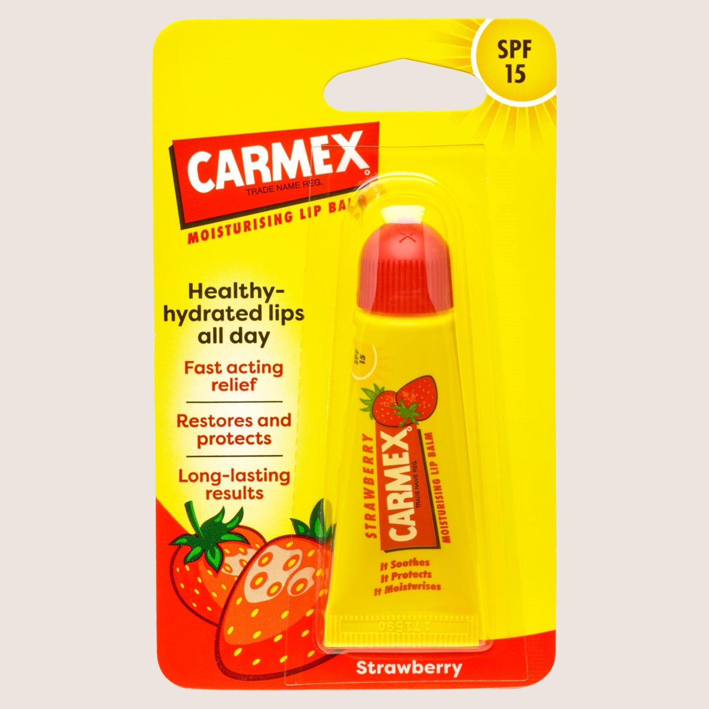 Carmex SPF 15 Strawberry Moisturising Lip Balm