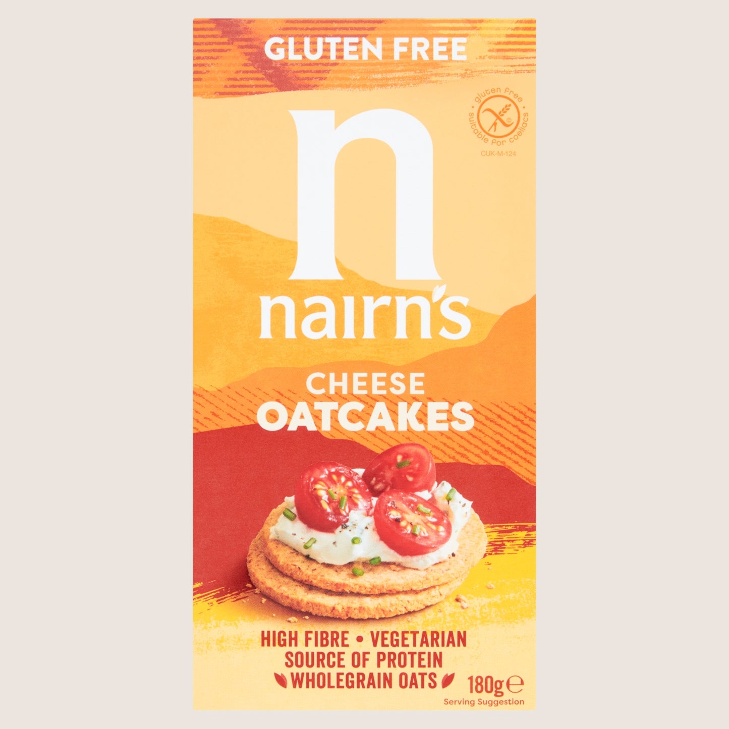 Nairn's Cheese Oatcakes Wholegrain Oats 180g