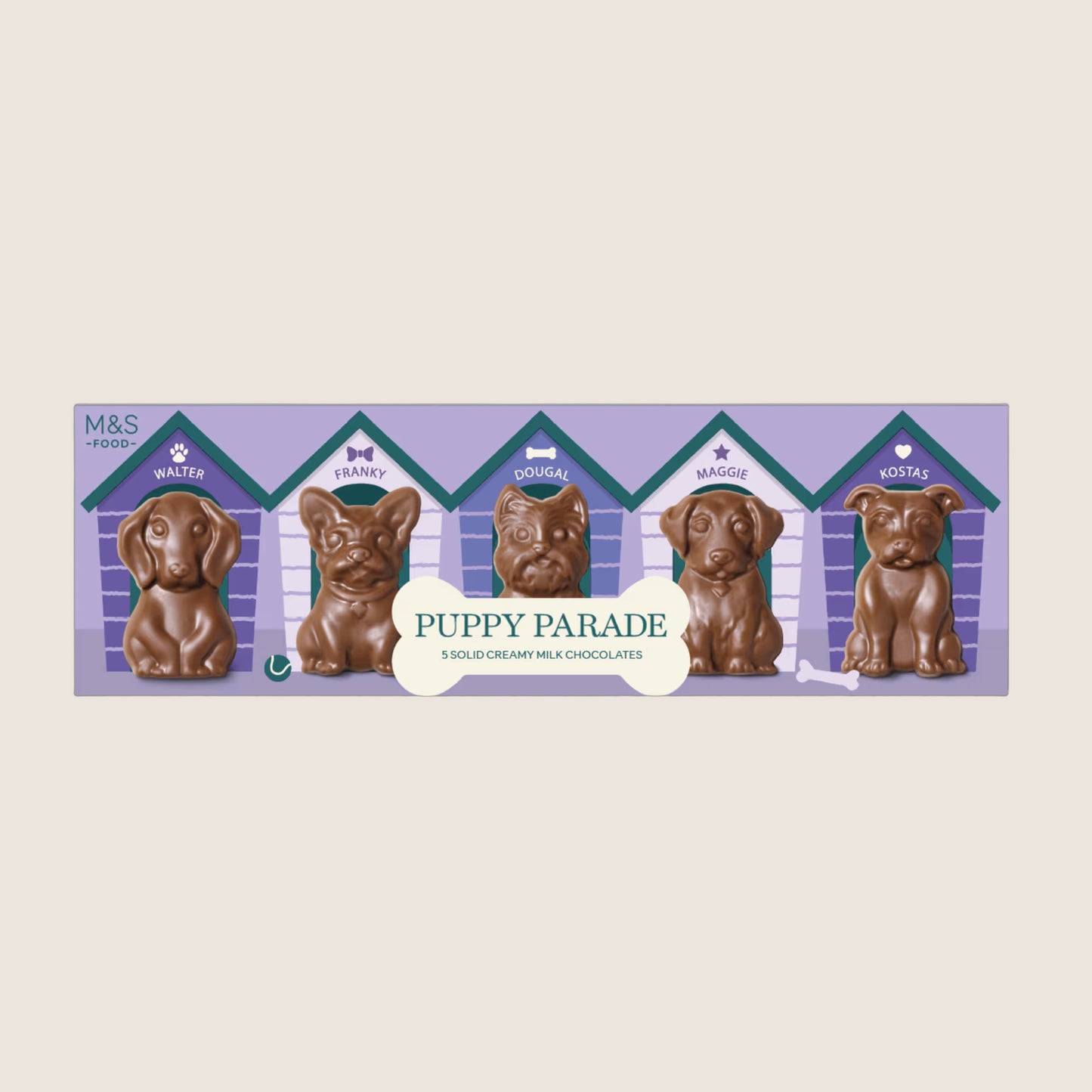 M&S Puppy Parade Chocolates Real Chocolate 53 g