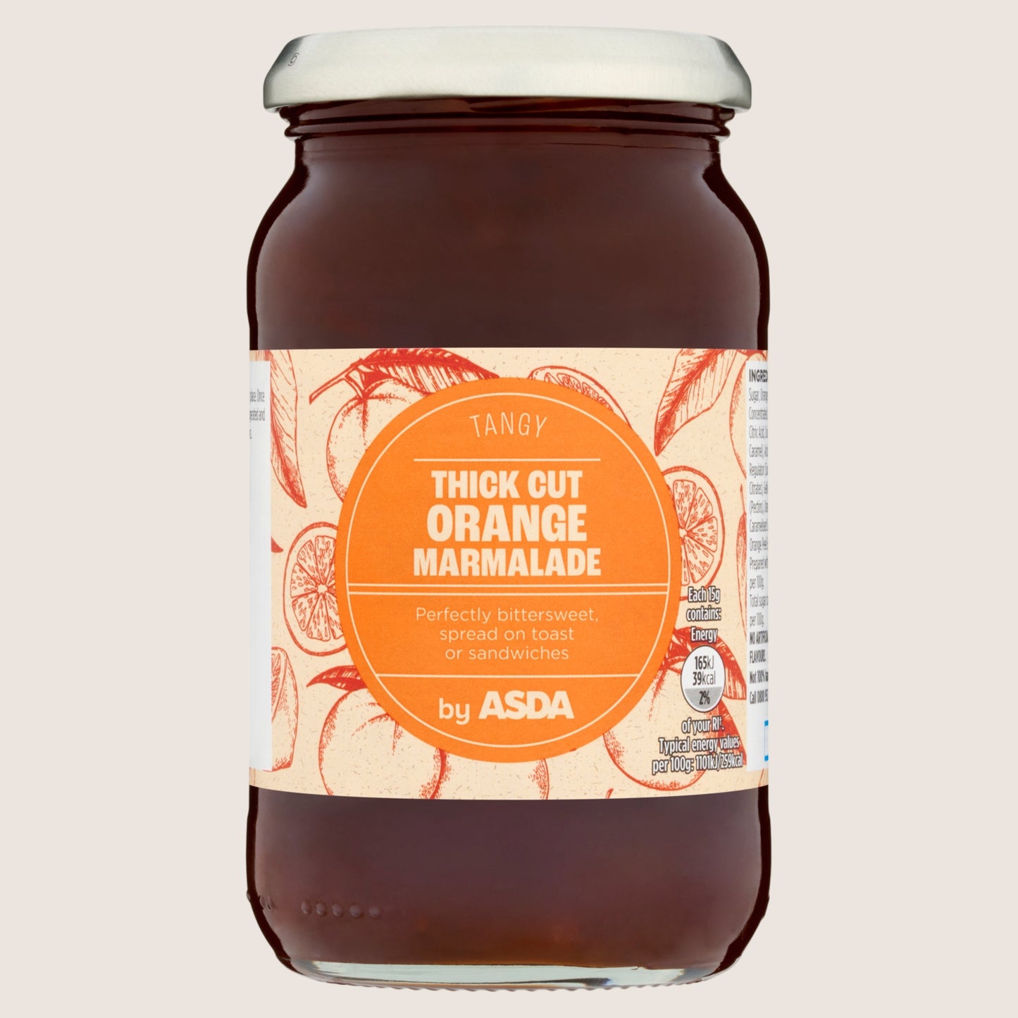 ASDA Thick Cut Orange Marmalade No Artificial Additives 454g