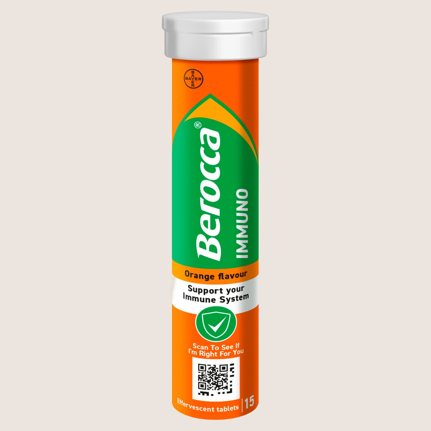 Berocca 15 Orange Flavour Effervescent Tablets
