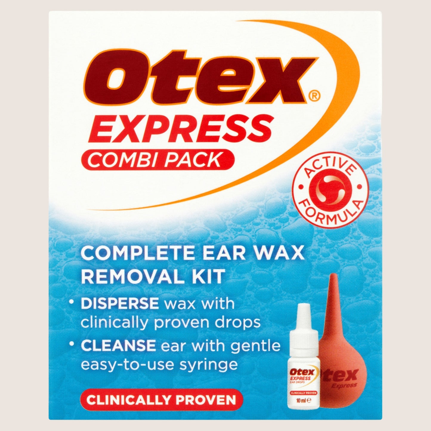 Otex Express Combi Pack Complete Ear Wax Removal Kit Fast Acting