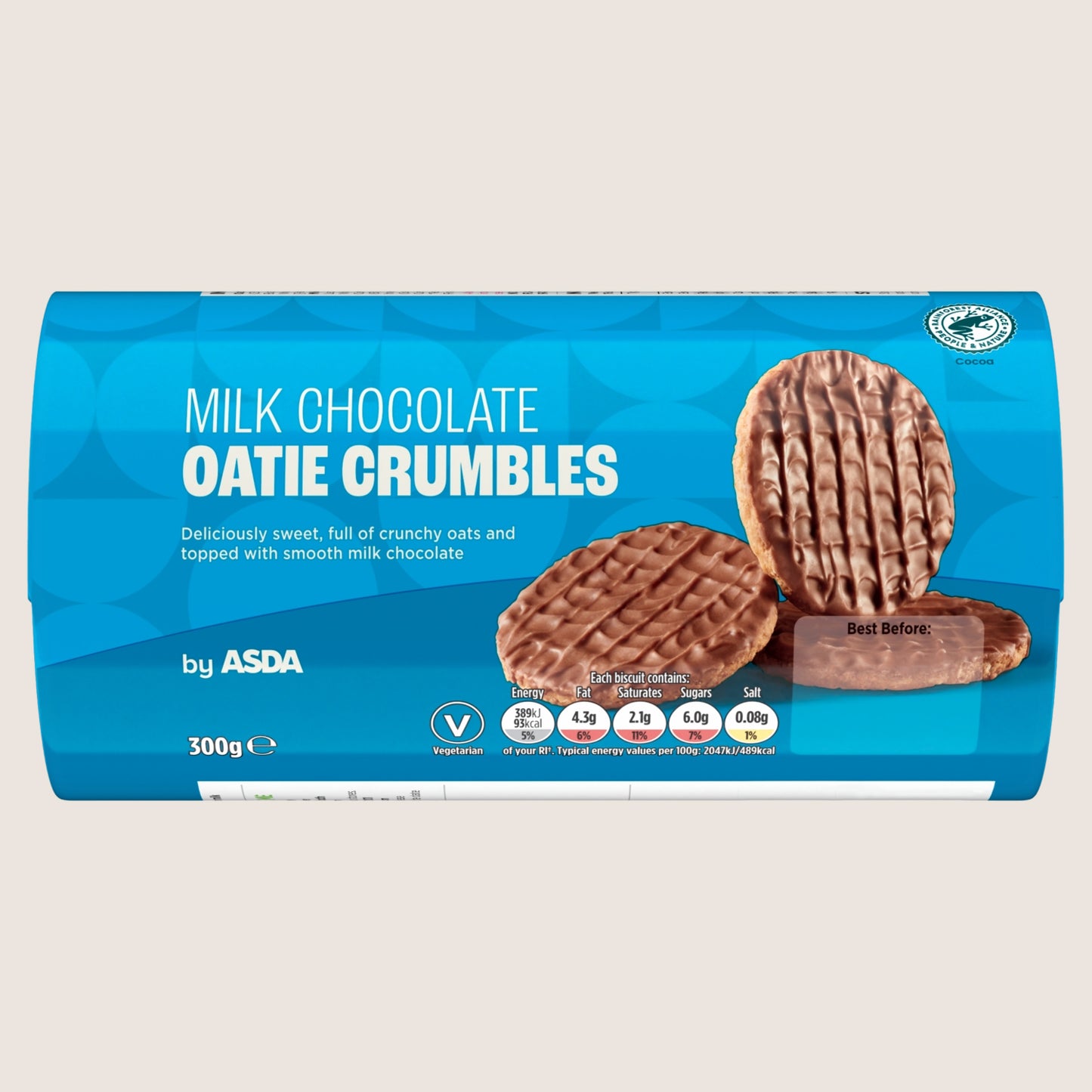 ASDA Milk Chocolate Oatie Crumbles Milk Chocolate 300g