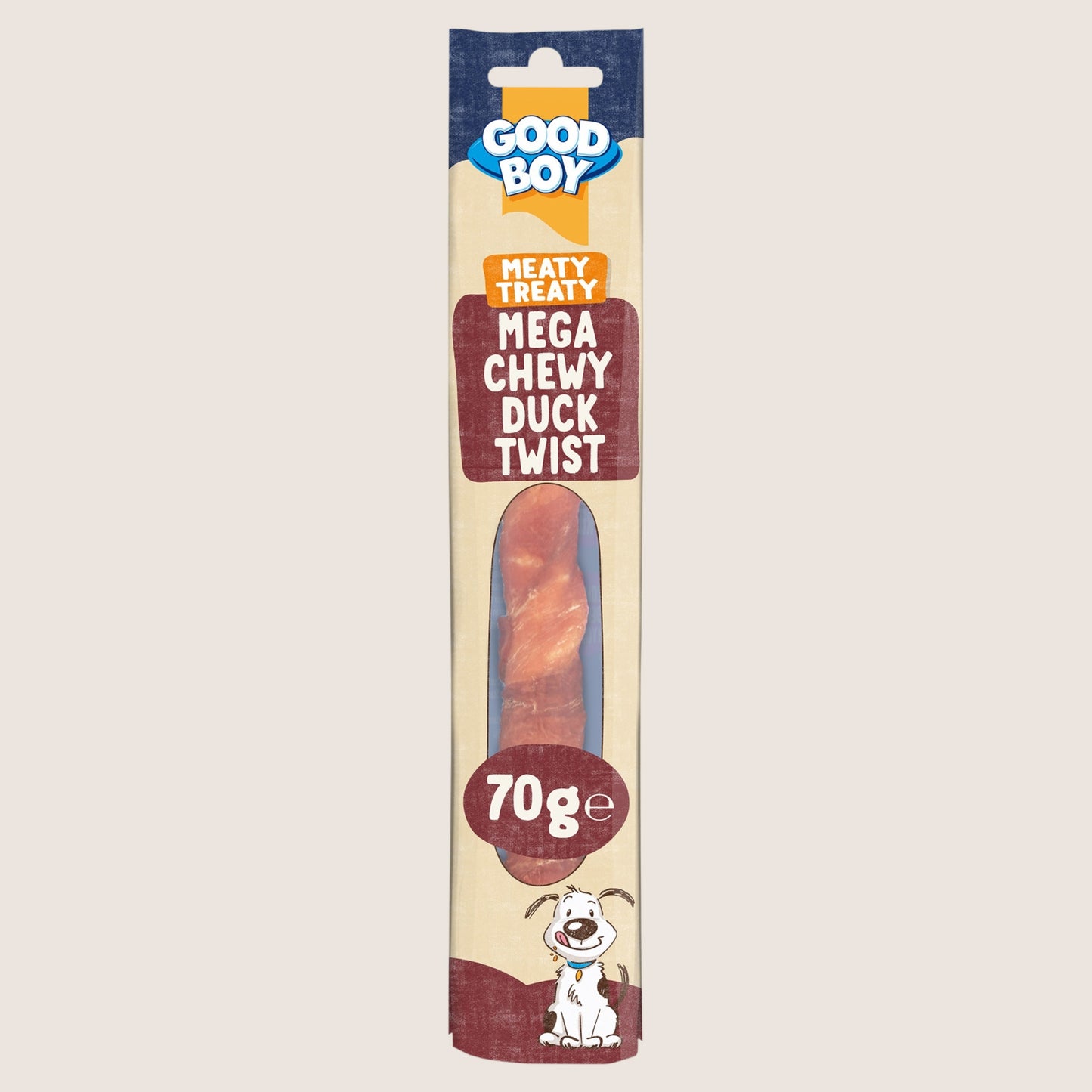 Good Boy Meaty Treaty Mega Chewy Duck Twist No Artificial Additives 70g
