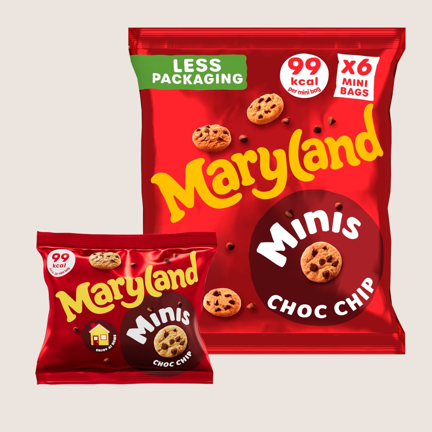Maryland Cookies Minis Chocolate Chip 6 Multipacks Chocolate