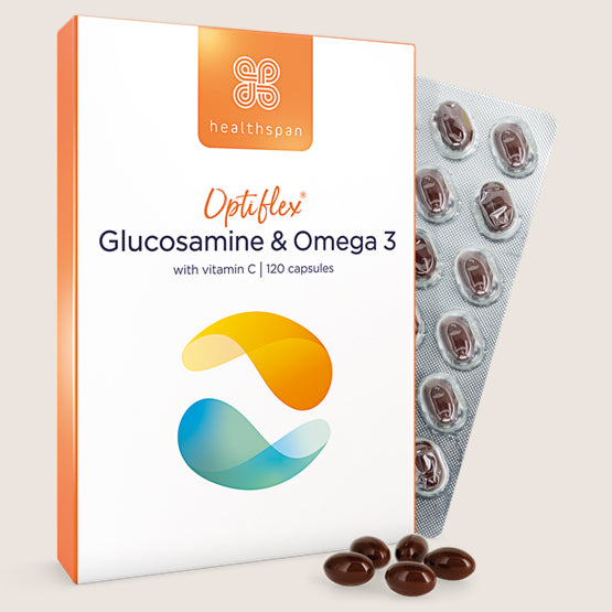 Healthspan Glucosamine & Omega 3 120 capsules