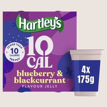 Hartley's 10 Cal Blueberry & Blackcurrant Flavour Jelly Pots No Artificial Additives 4 x 175g