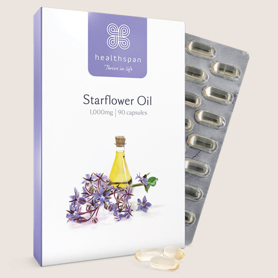 Healthspan Starflower Oil 1000mg Vegan Friendly 90 capsules