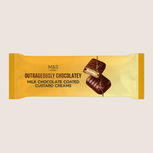 M&S Outrageously Chocolatey Milk Chocolate Coated Custard Cream 191 g