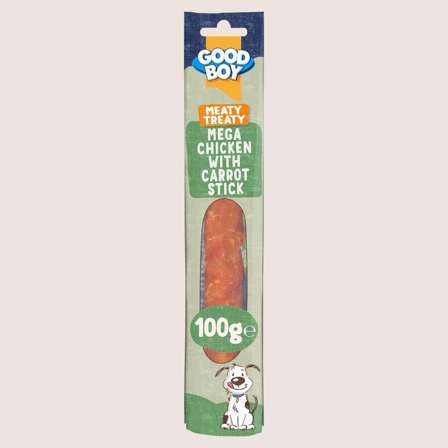 Good Boy Meaty Treaty Mega Chicken with Carrot Stick No Artificial Additives 100g