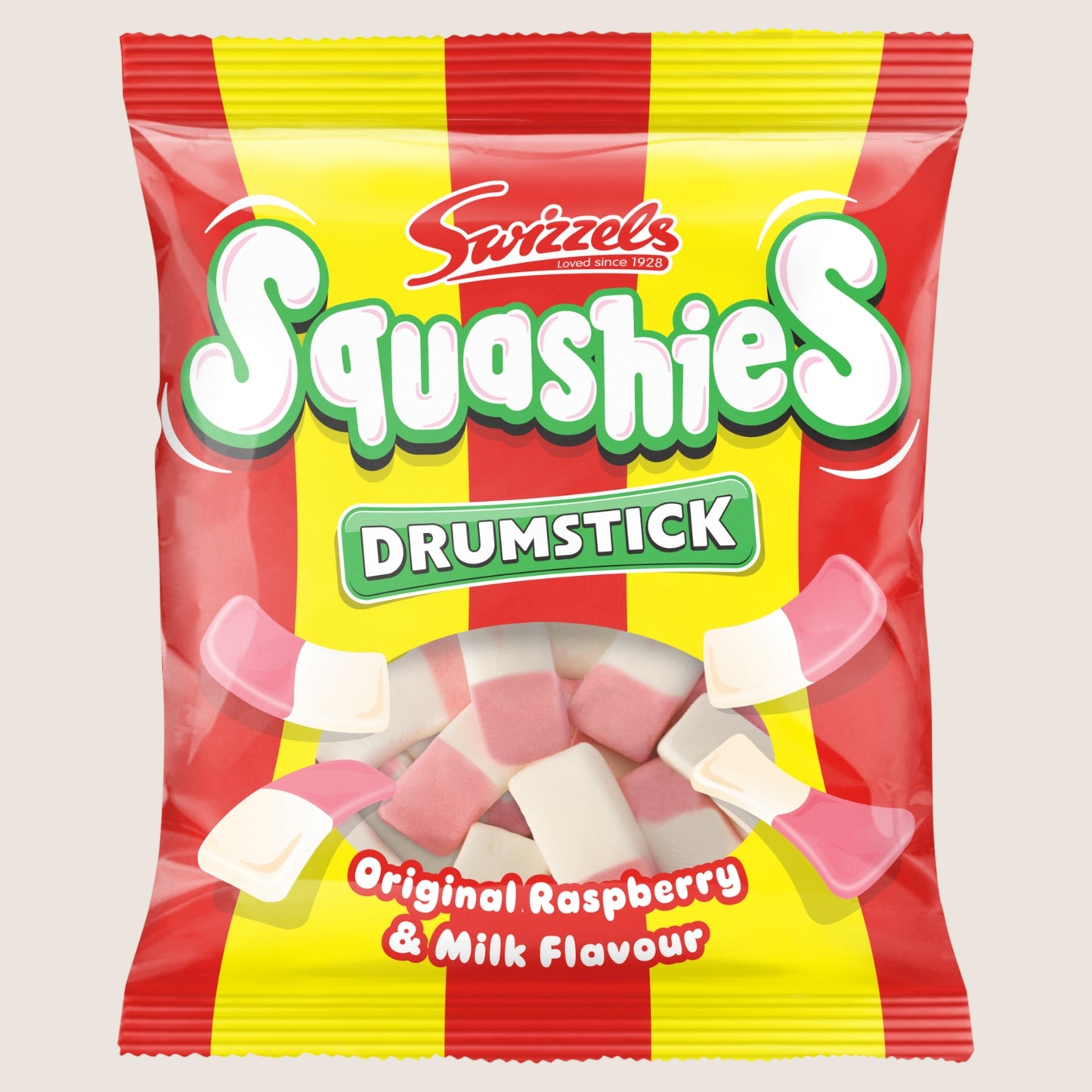 Swizzels Squashies Original Raspberry & Milk 140g