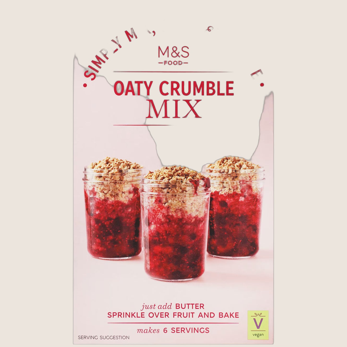 M&S Oaty Crumble Mix 360 g