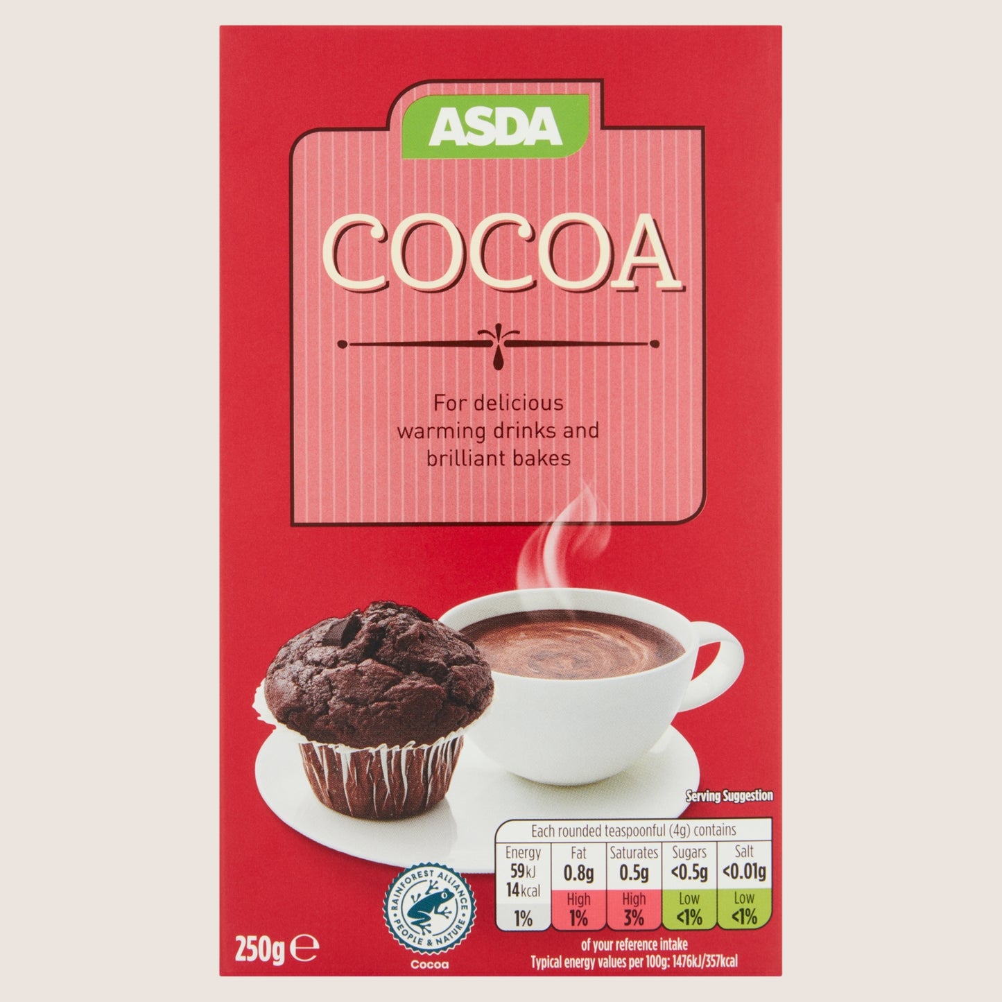 ASDA Cocoa Rainforest Alliance Certified 250g