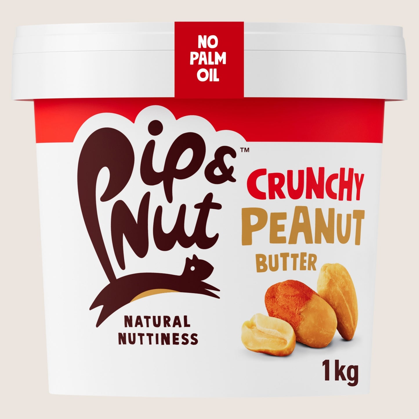 Pip & Nut Crunchy Peanut Butter No Added Sugar 1kg