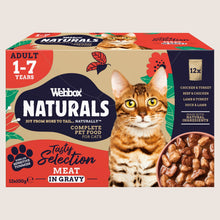 Webbox Naturals Meat in Gravy Tasty Selection Adult 1-7 Years Complete Nutrition 8 x 100g