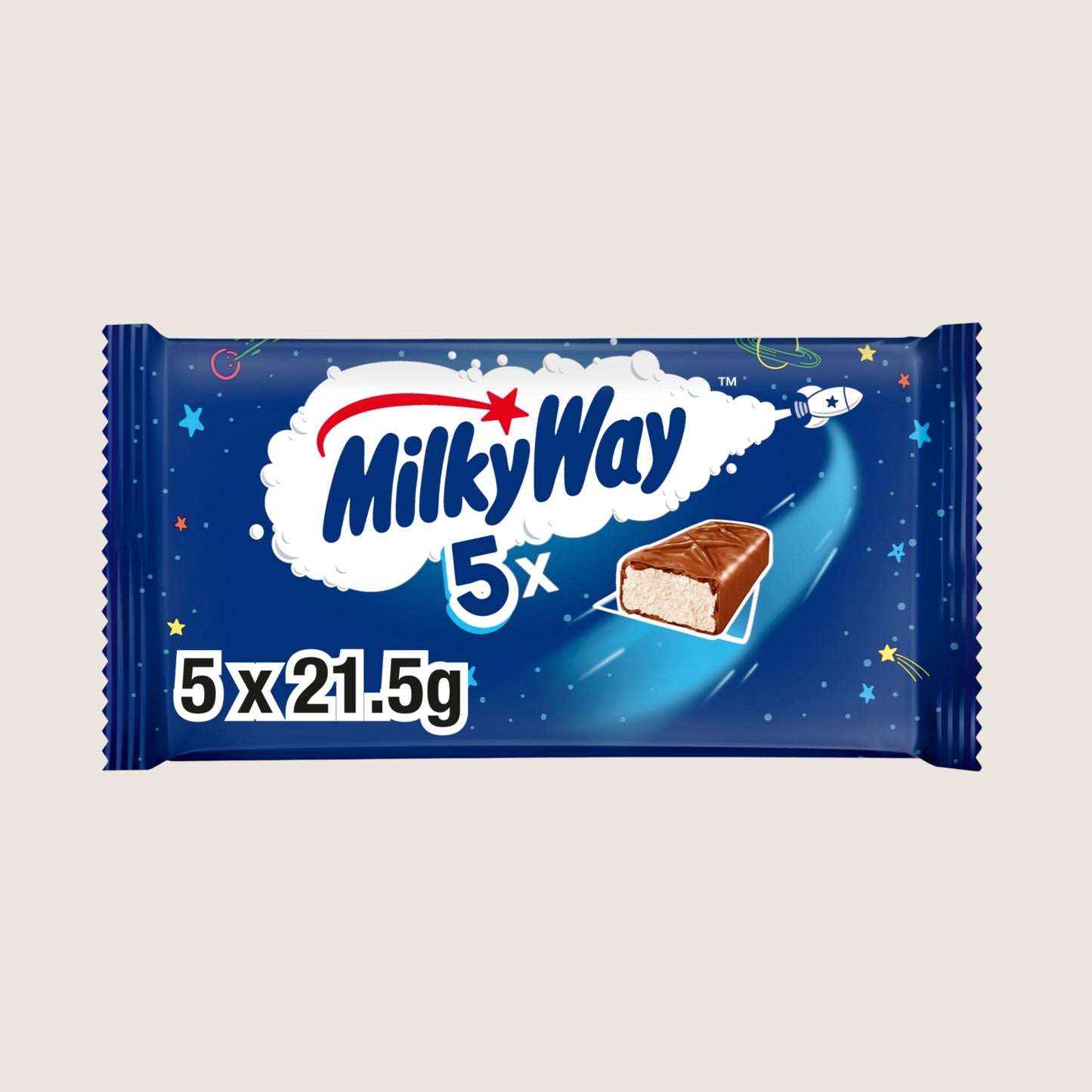 Milky Way Mulitpack Chocolate Bars 5 Pack 5 x 21.5g