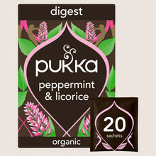 Pukka Organic Peppermint & Licorice Mint Tea 20 Home Compostable Herbal Tea Bags