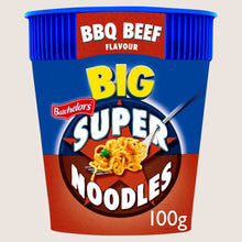 Batchelors Big Super Noodles BBQ Beef Flavour Instant Noodle Pot Ready in Minutes 100g