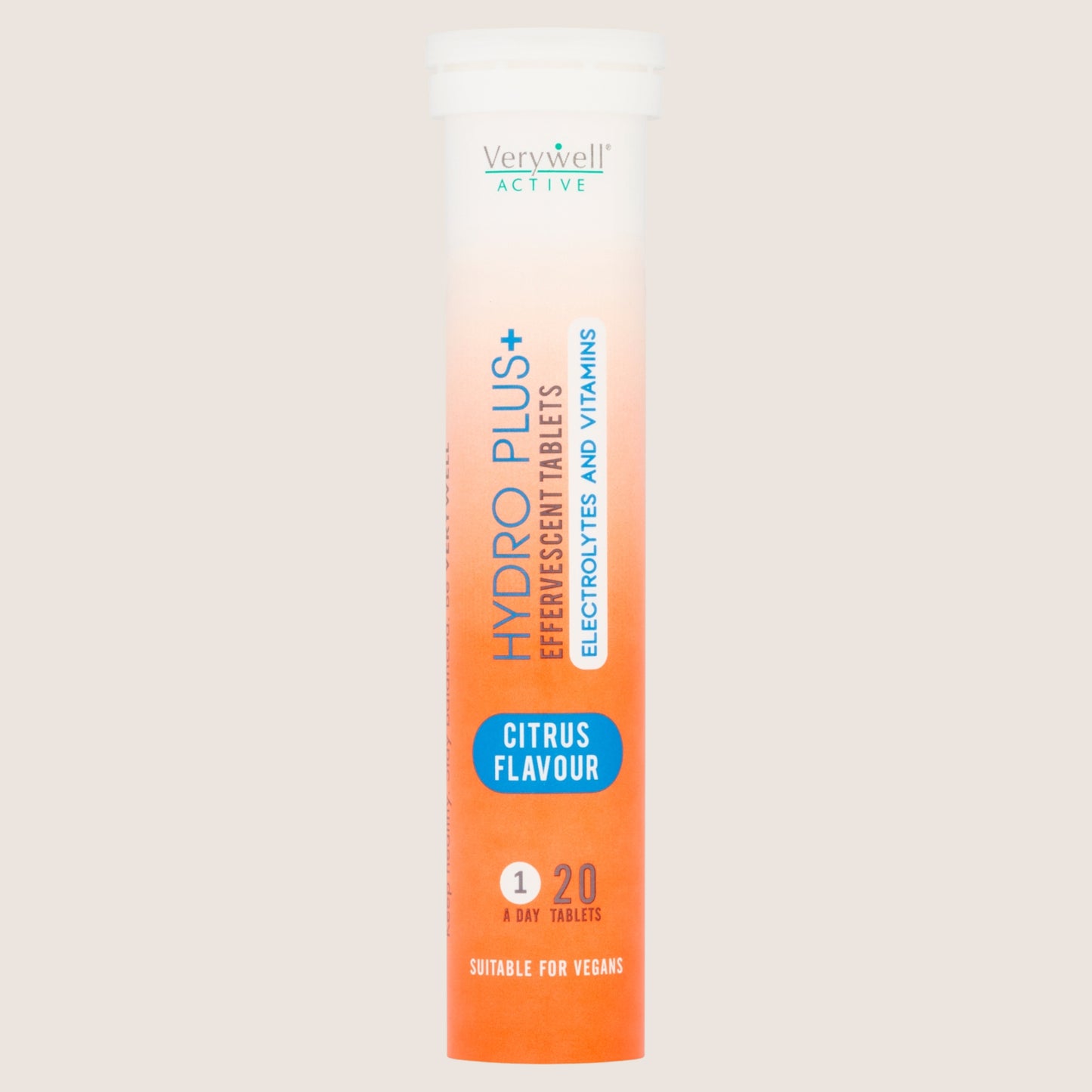 Verywell Active Hydro Plus+ Citrus Flavour 1 a Day 20 Effervescent Tablets