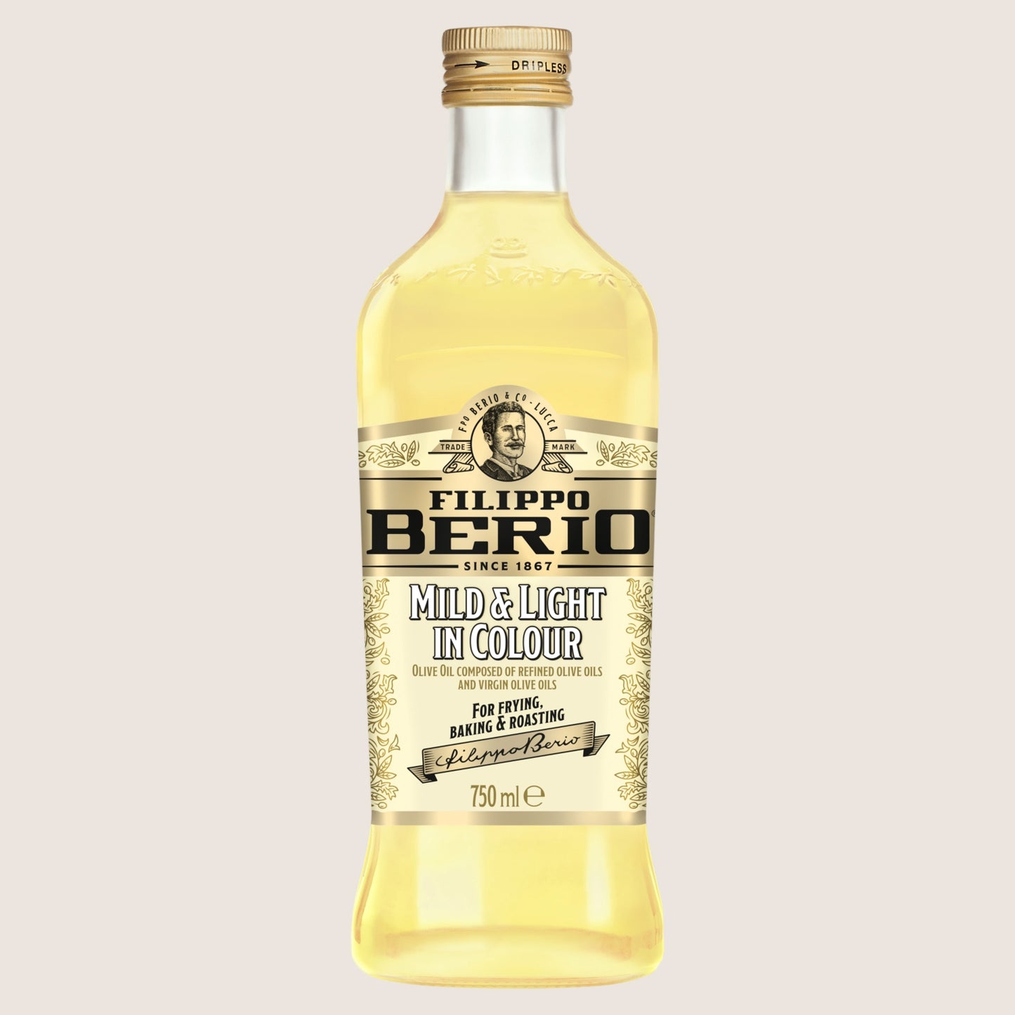 Filippo Berio Mild & Light in Color Olive Oil Reduced Fat 750ml