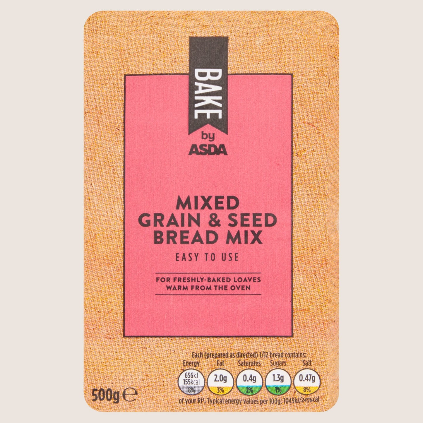 ASDA Bake Mixed Grain & Seed Bread Mix Fortified with Vitamins 500g