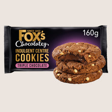 Fox's Fabulous Indulgent Centre Cookies Triple Chocolate Chocolate 160g
