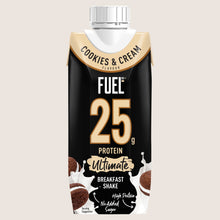 FUEL10K Cookies & Cream High Protein Breakfast Shake Drink High Protein 25g