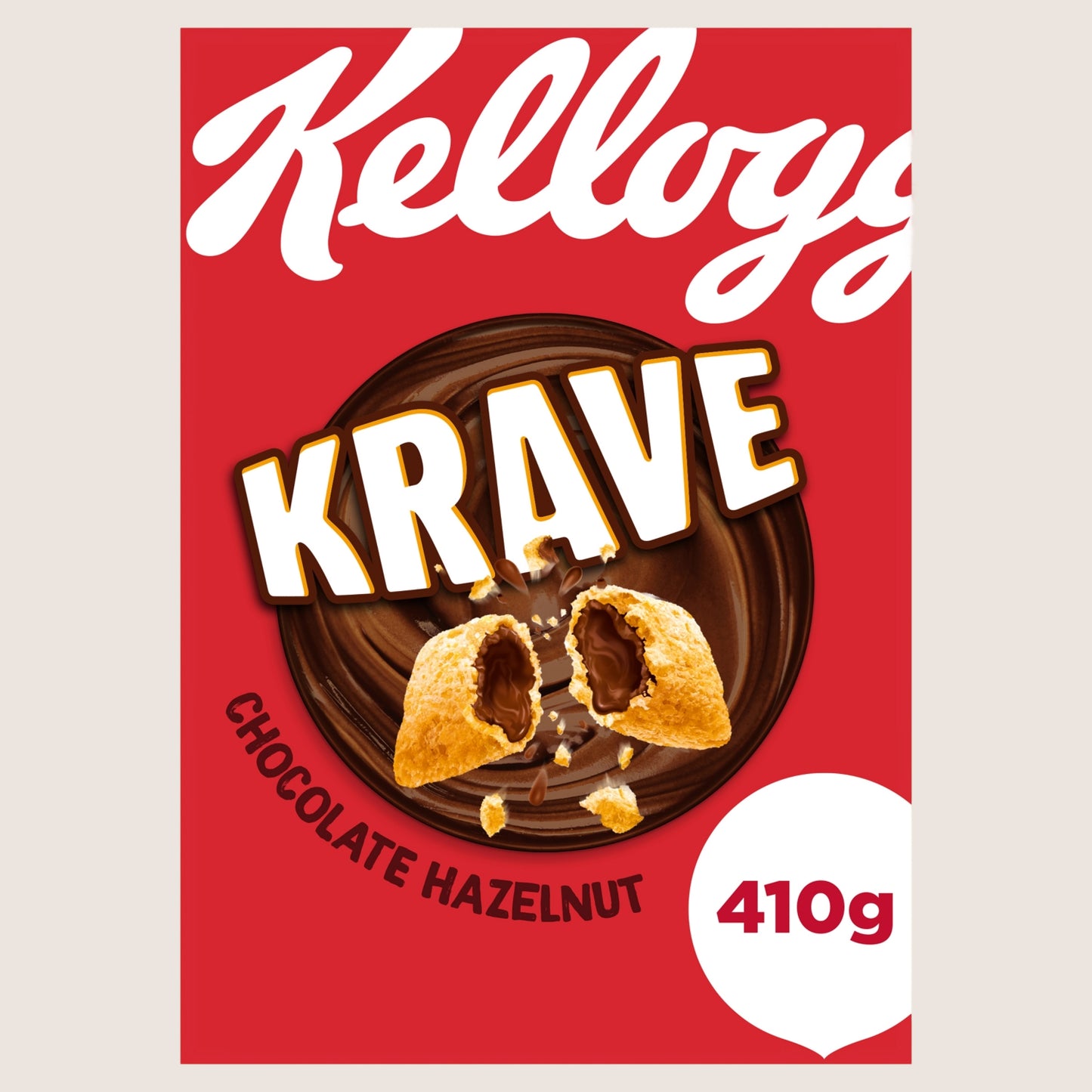 Kellogg's Krave Chocolate Hazelnut Flavour Vitamin Fortified 410g