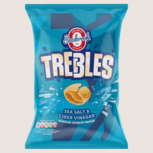 Seabrook Trebles Sea Salt & Cider Vinegar Flavour Crunchy Snacks Gluten Free 120g