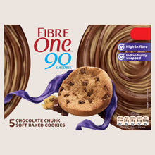 Fibre One 90 Calorie Chocolate Chunk Soft Baked Cookies Chocolate 5 x 24g