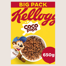 Kellogg's Coco Pops Chocolate Breakfast Cereal Vitamin Fortified 650g