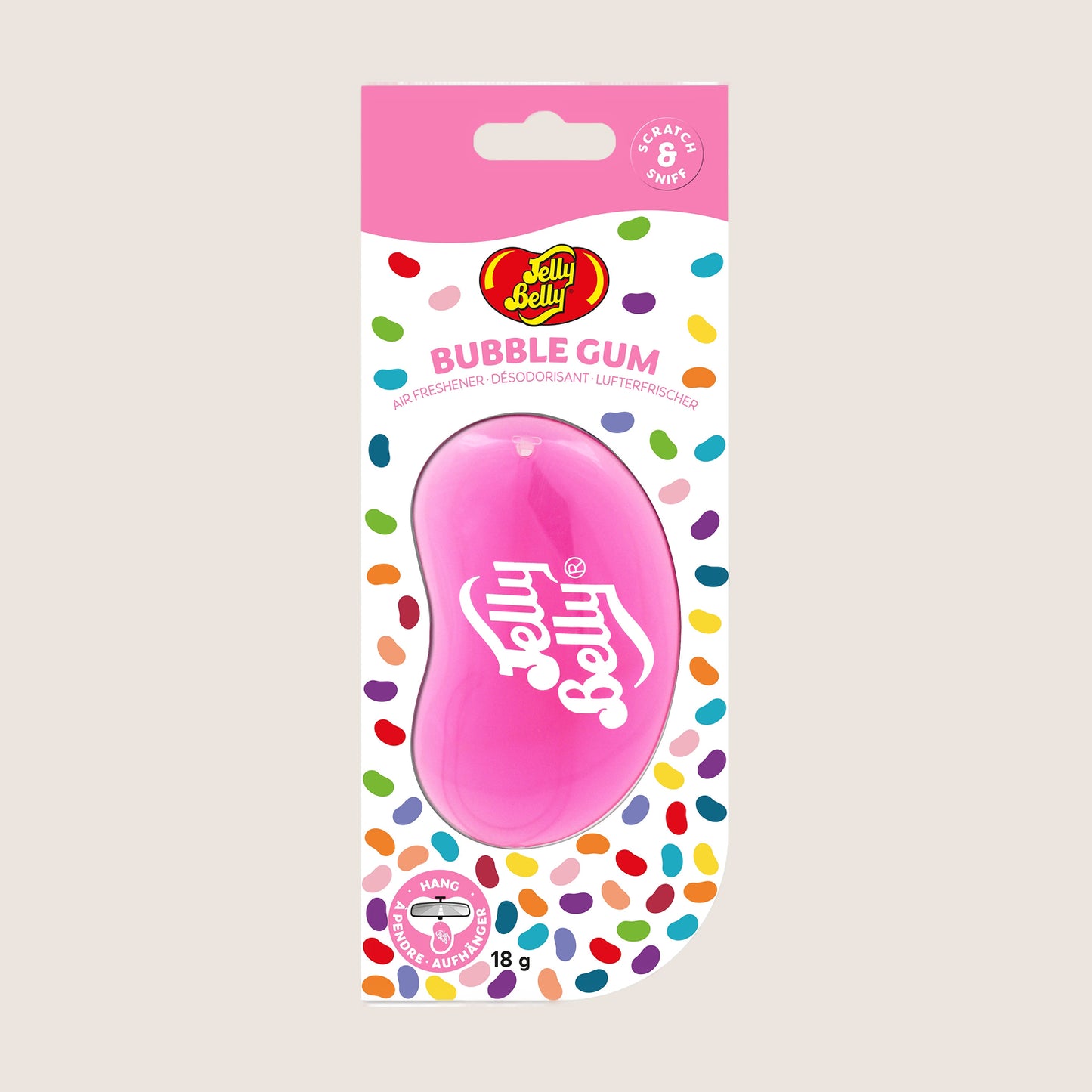 Jelly Belly 3D Hanging Air Freshener Bubblegum