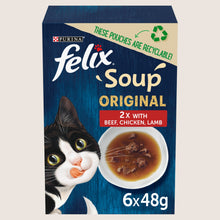Felix Soup Time Farm Selection Wet Cat Food Nutritionally Complete 6x48g