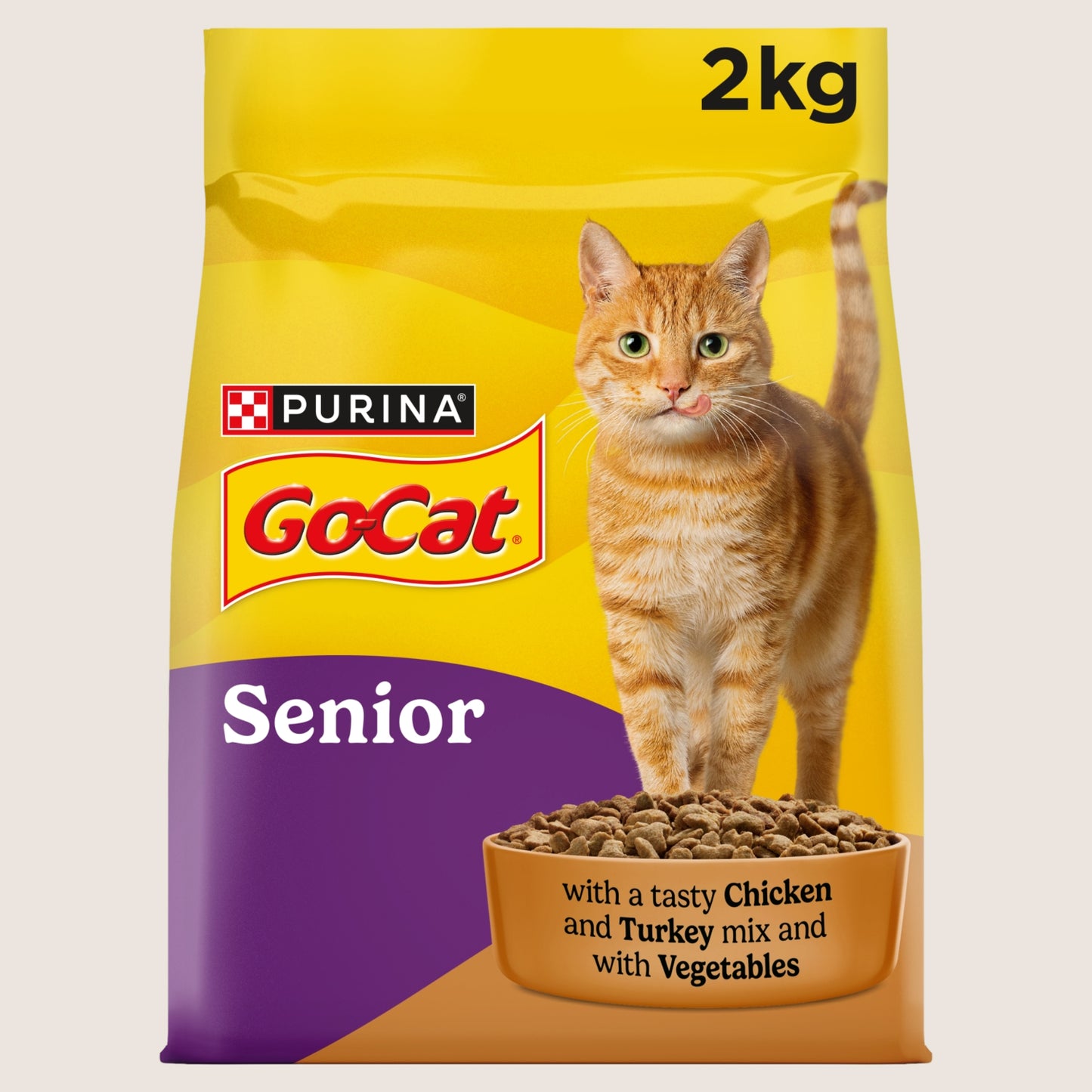 Go-Cat Senior Chicken Dry Cat Food Complete Nutrition 2kg