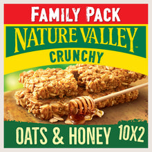Nature Valley Crunchy Oats & Honey Cereal Bars Family Pack Wholegrain Oats 10 x 42g