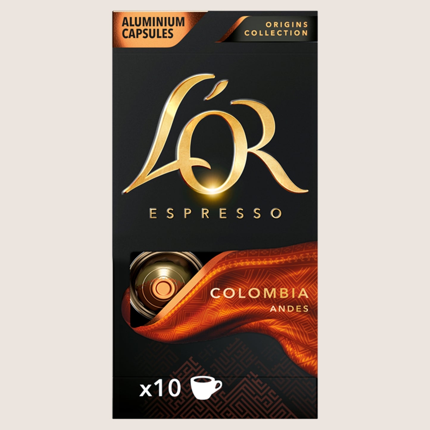 L'OR Espresso Origins Colombia Coffee Pods x10 No Artificial Additives