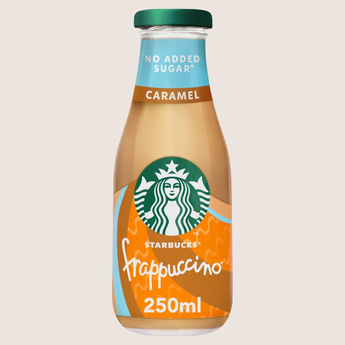 Starbucks Frappuccino Caramel Flavoured Milk Iced Coffee No Added Sugar* No Added Sugar 250ml