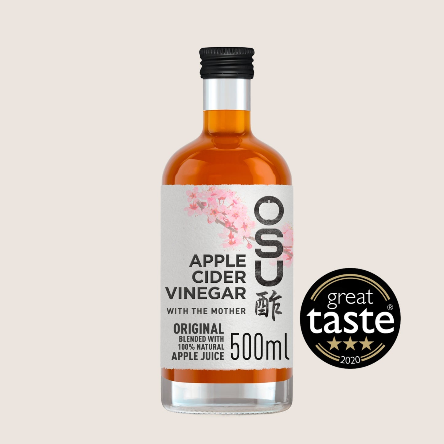 Osu Raw Apple Cider Vinegar with The Mother Apple Juice Blend Vegan Friendly 500ml
