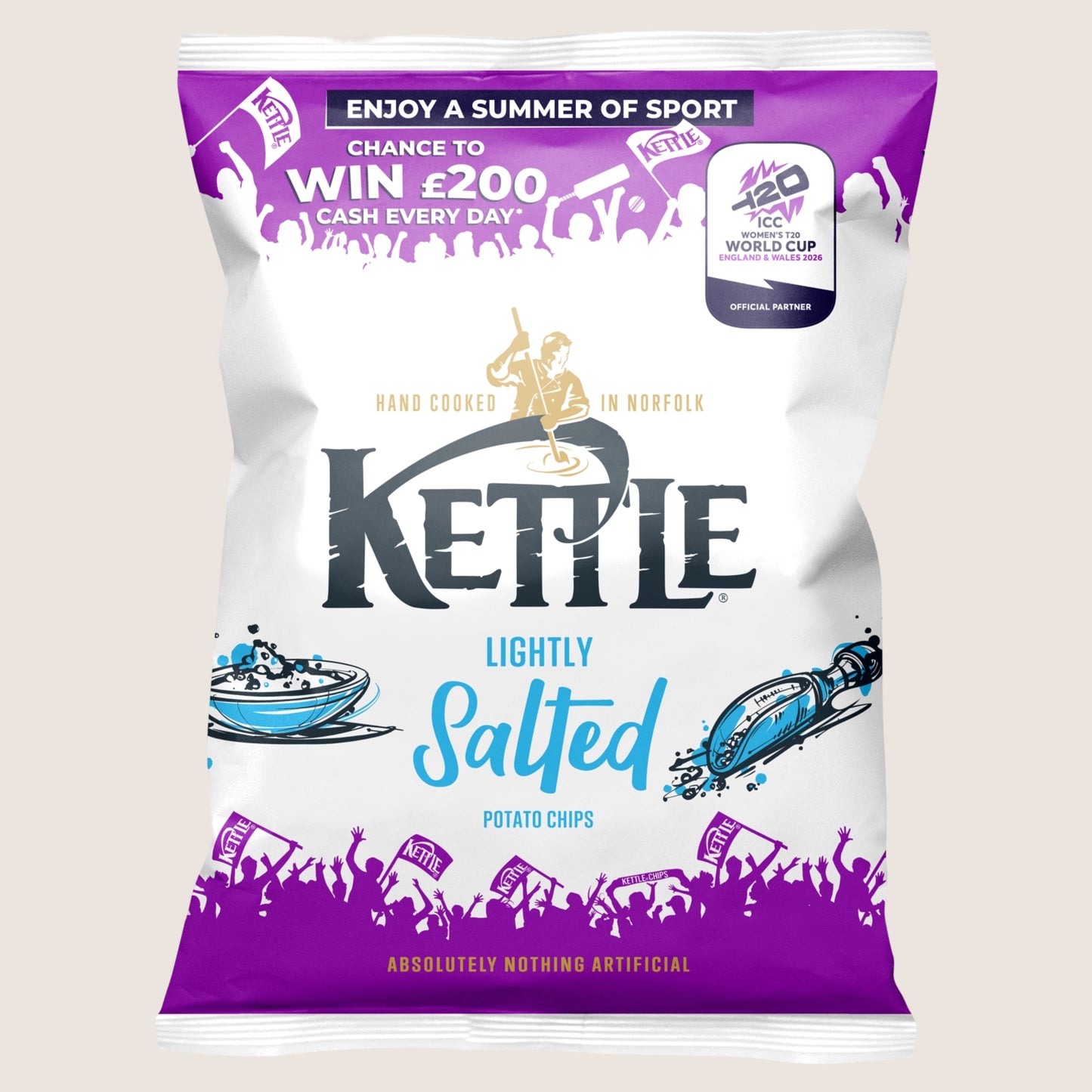 Kettle Lightly Salted Potato Chips Gluten Free 130g