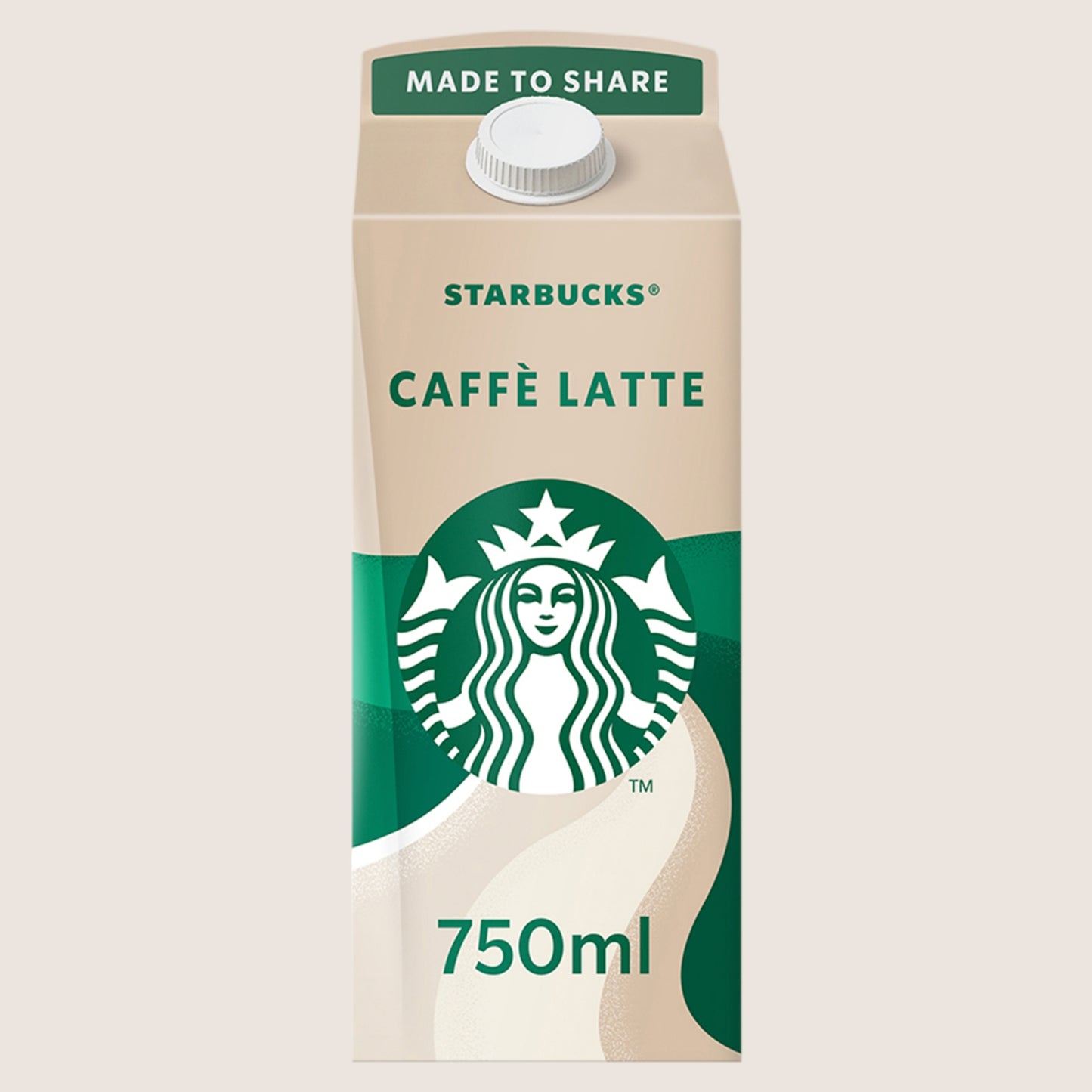 Starbucks Multiserve Caffè Latte Iced Coffee No Artificial Additives 750ml
