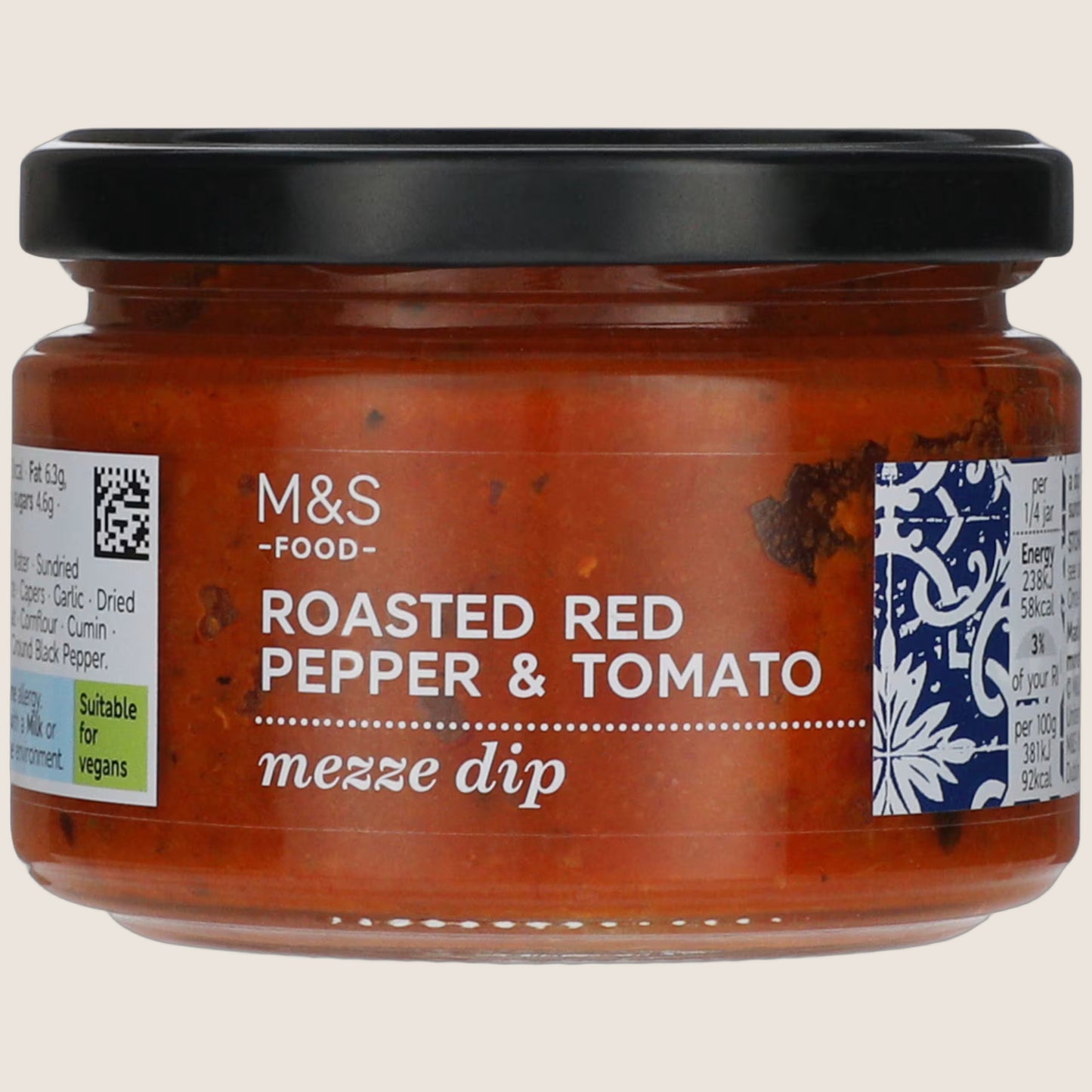 M&S Roasted Red Pepper And Tomato Mezze Dip 250 g