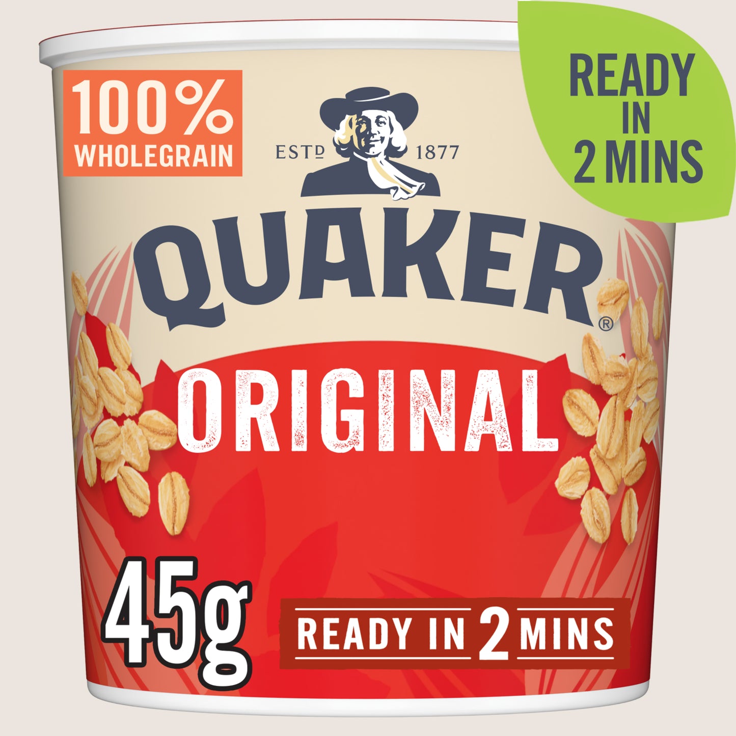 Quaker Oat So Simple Original Porridge Pot Vitamin Fortified 45g