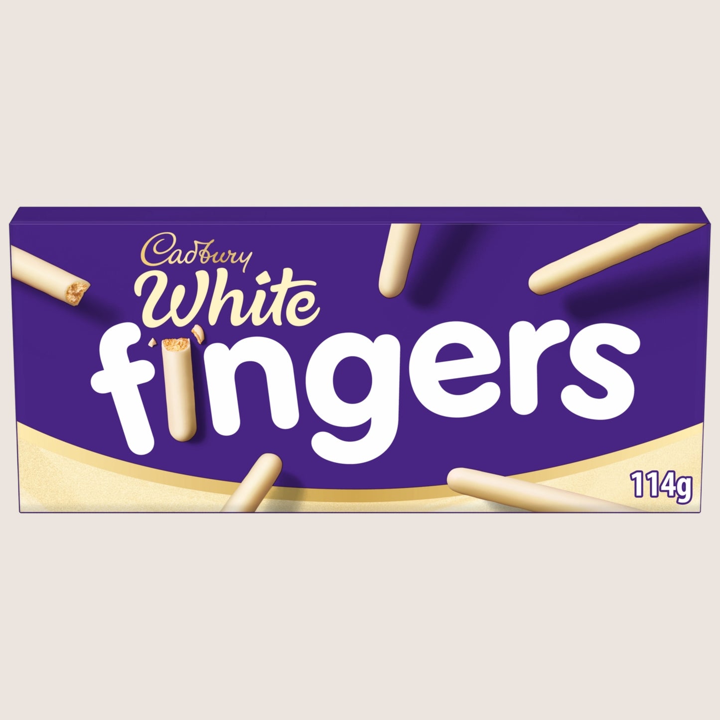 Cadbury Fingers White Chocolate Covered Biscuits White Chocolate 114g