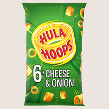 Hula Hoops Cheese & Onion Crisps No Artificial Additives 6 Pack